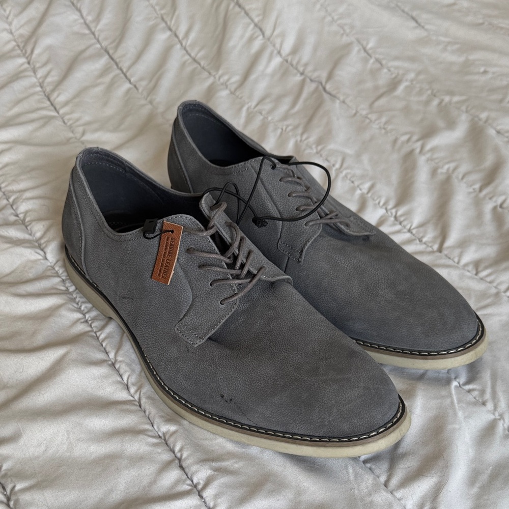 Express Gray Canvas Men's Oxfords